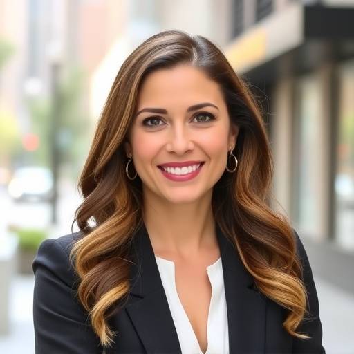 Professional headshot of a real estate agent in downtown Austin.